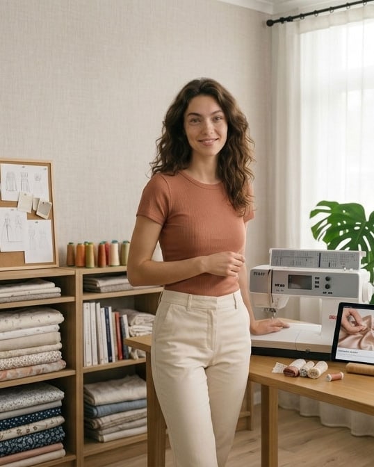 Fabrico Academy — a sewist in her studio