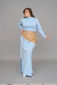 Elite women's basque belt sewing pattern + video tutorial