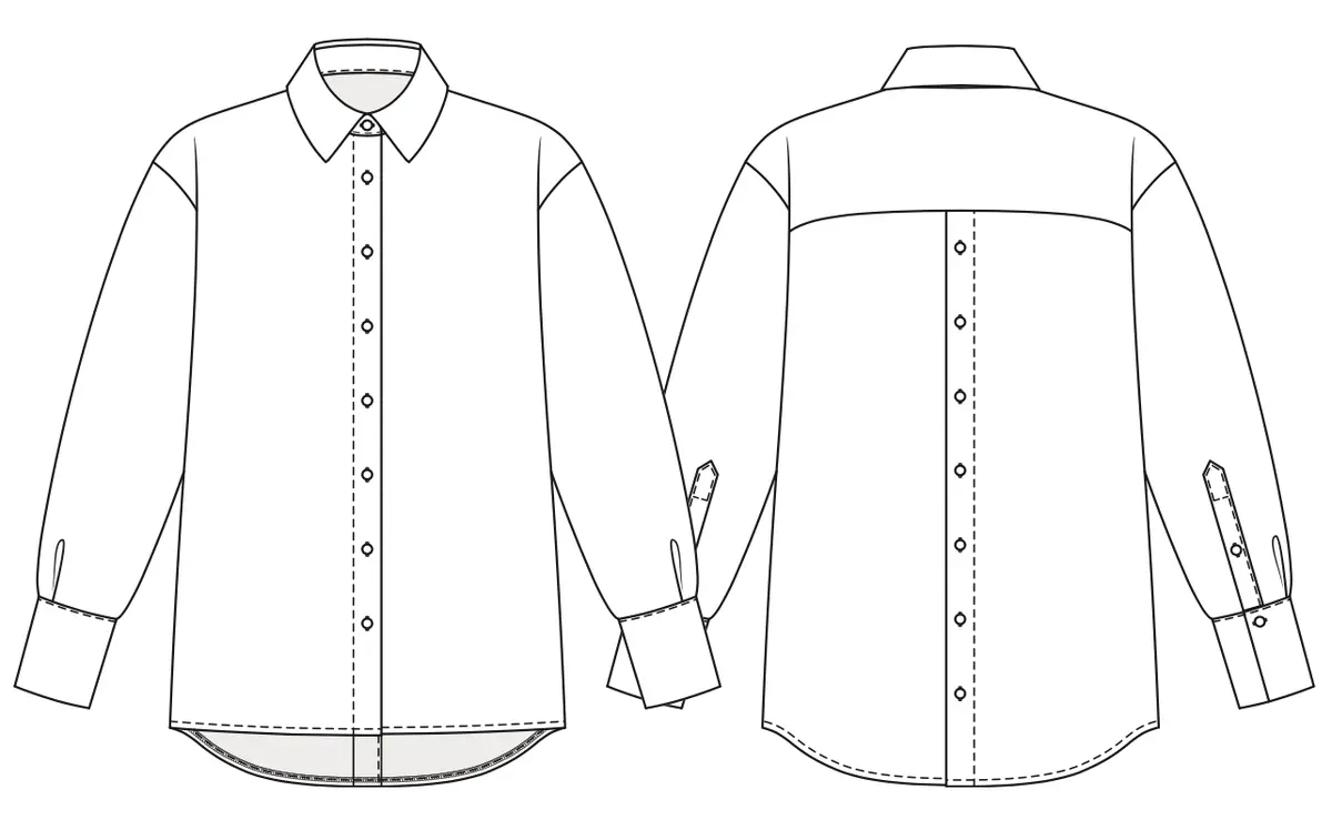 Sew the Manhattan women's shirt: detailed sewing instructions