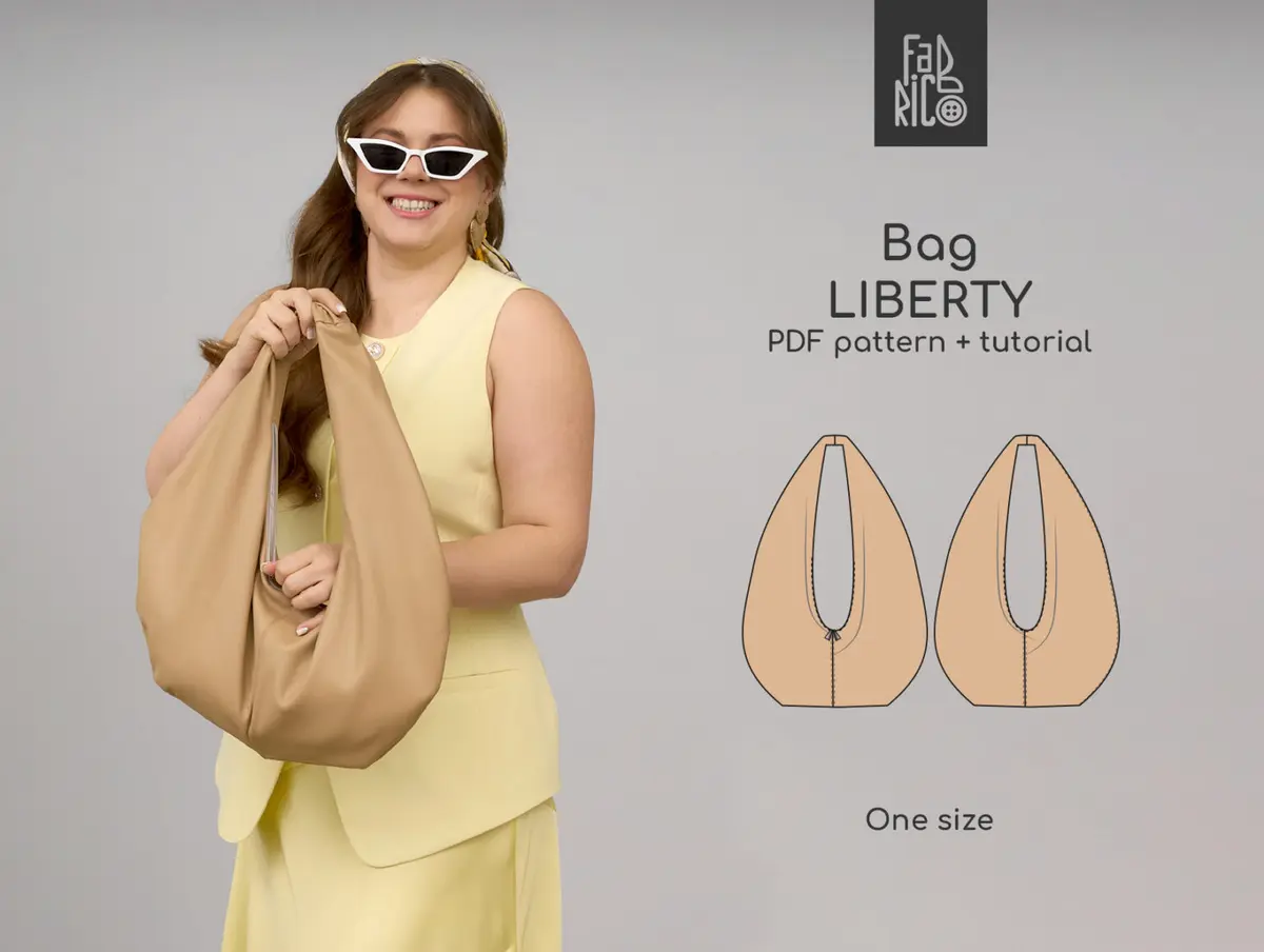 Liberty women's bag sewing pattern + video tutorial