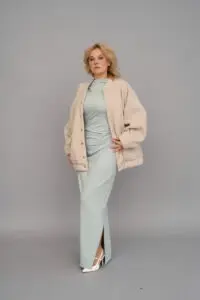Plaza women's bomber jacket sewing pattern + video tutorial