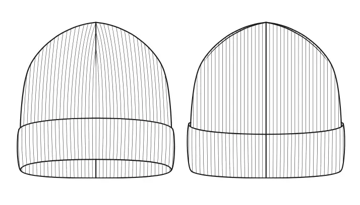 Step-by-step guide to sewing a men's Laos stretch knit hat