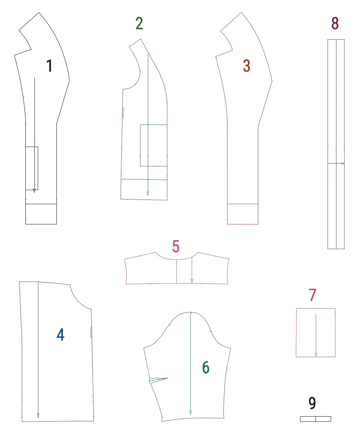 How to make a women's Sakura jacket with patch pockets: easy sewing instructions