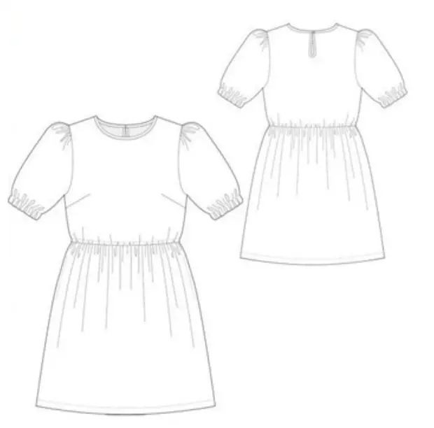 Complete sewing tutorial for a stylish puff sleeve dress Nice