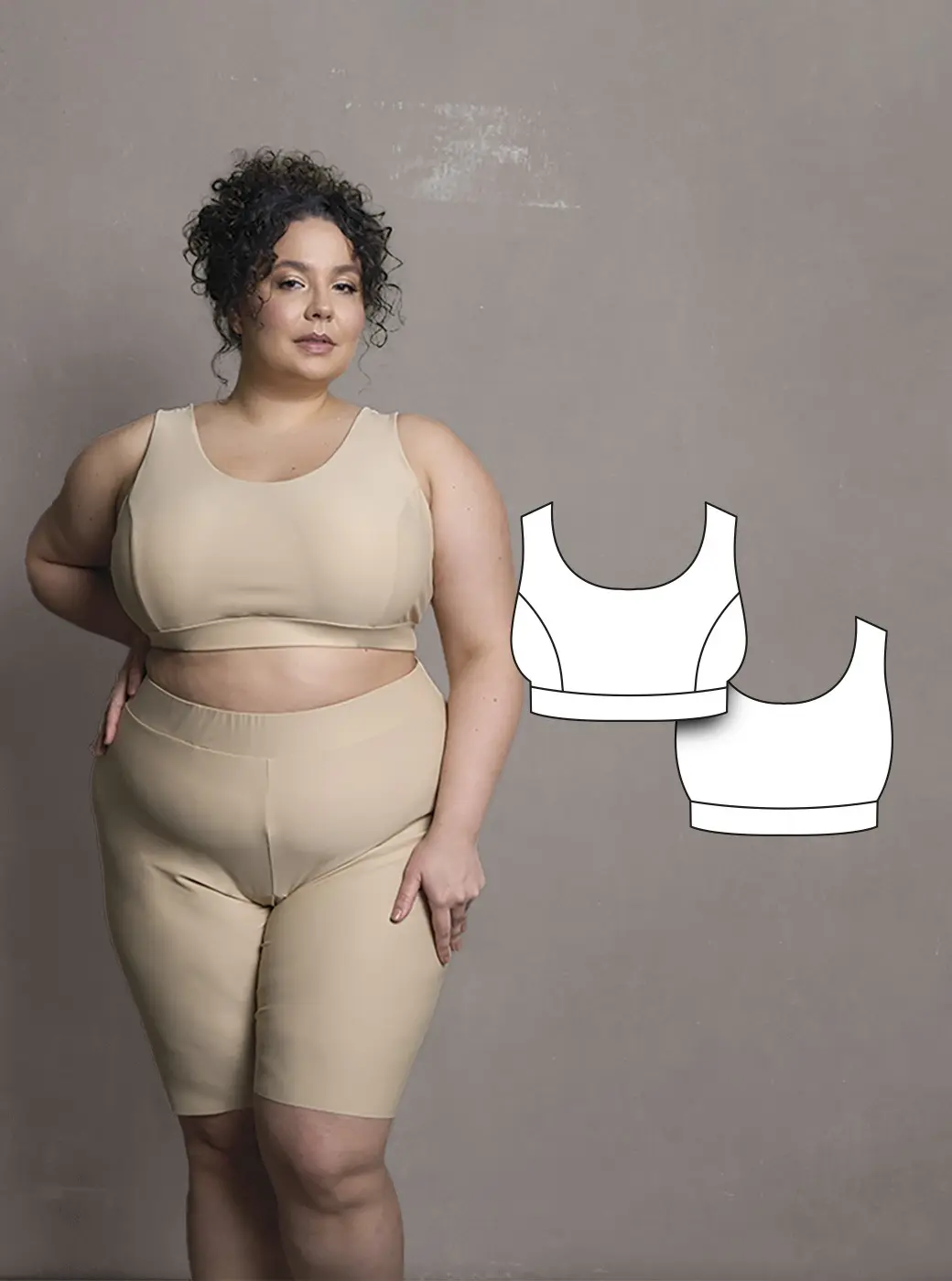 Orchid women's bustier sewing pattern + video tutorial