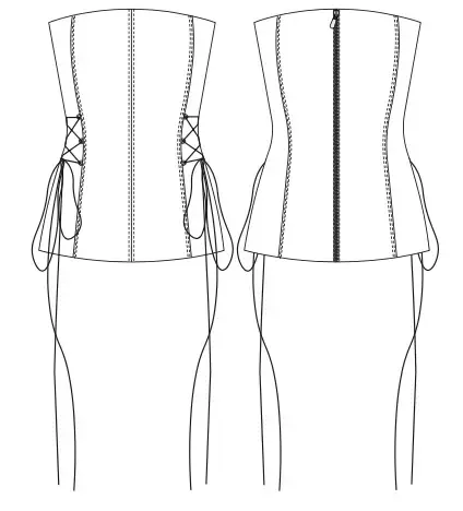 Camellia women's corset sewing tutorial