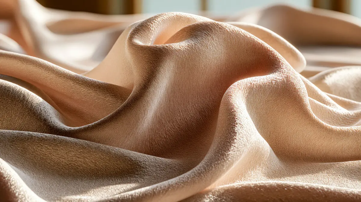 The fluid drape of viscose — smooth, silk-like, falls from the body without clinging
