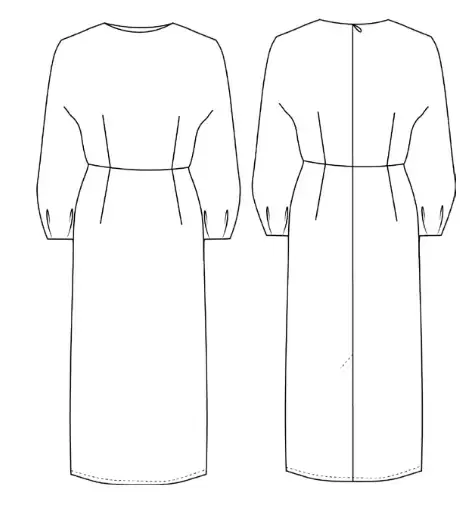 How to sew a stylish women's dress Amelia: sewing tutorial