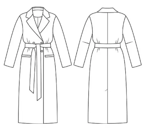 How to sew the Sevran women's autumn coat: detailed step-by-step tutorial