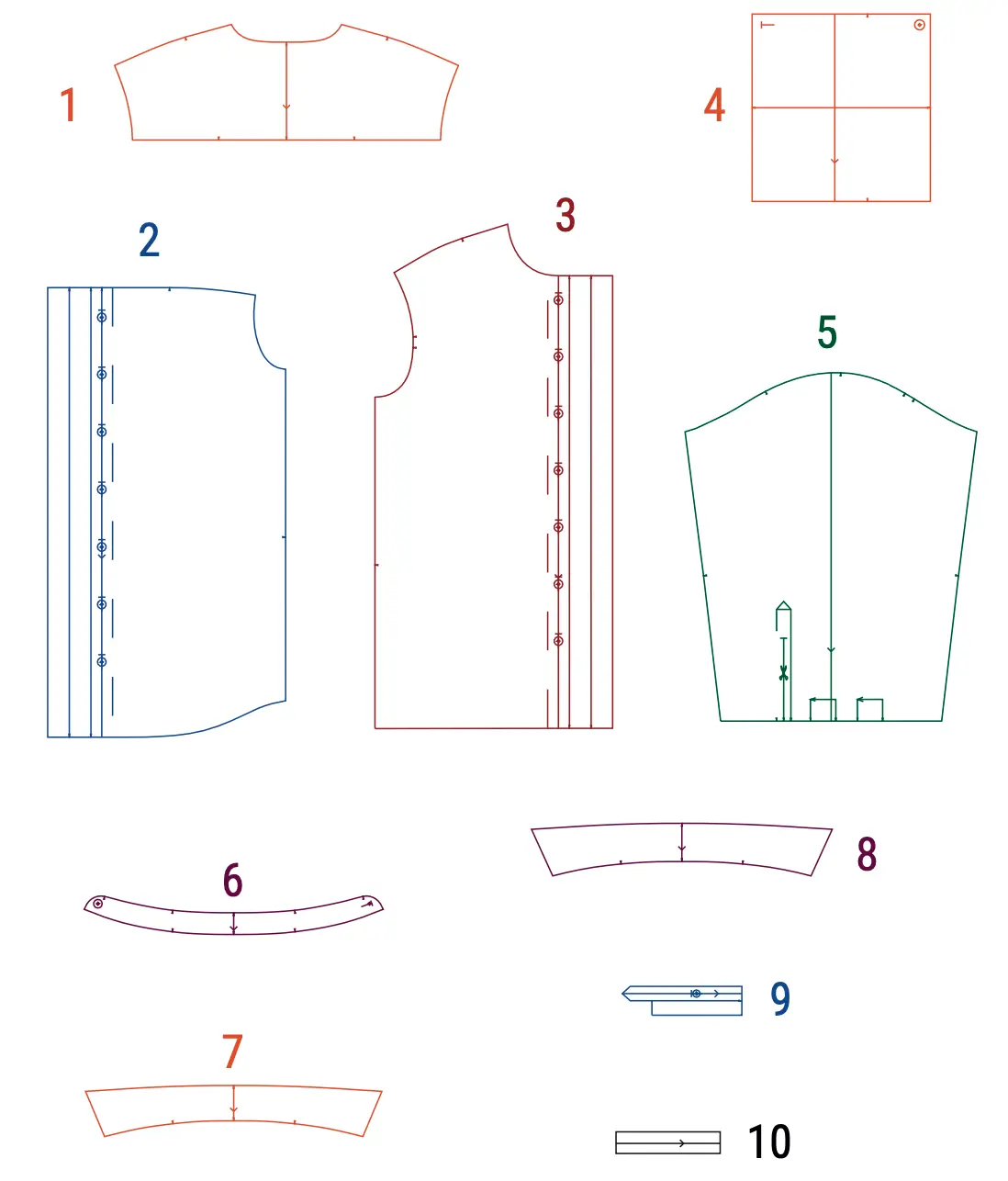 Sew the Manhattan women's shirt: detailed sewing instructions