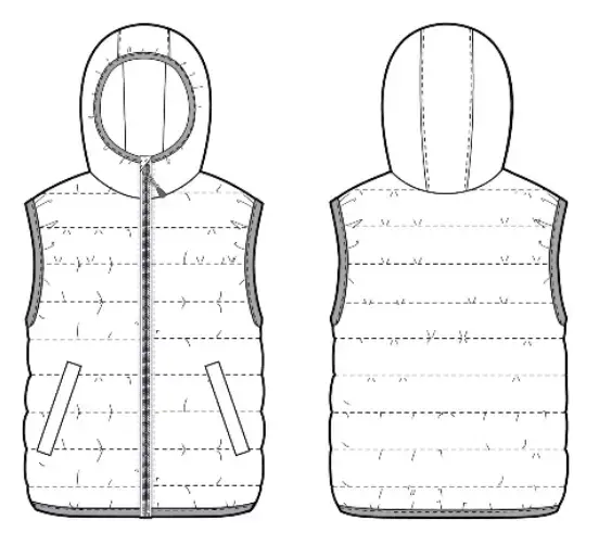How to sew a men's Bern puffer vest: step-by-step sewing tutorial