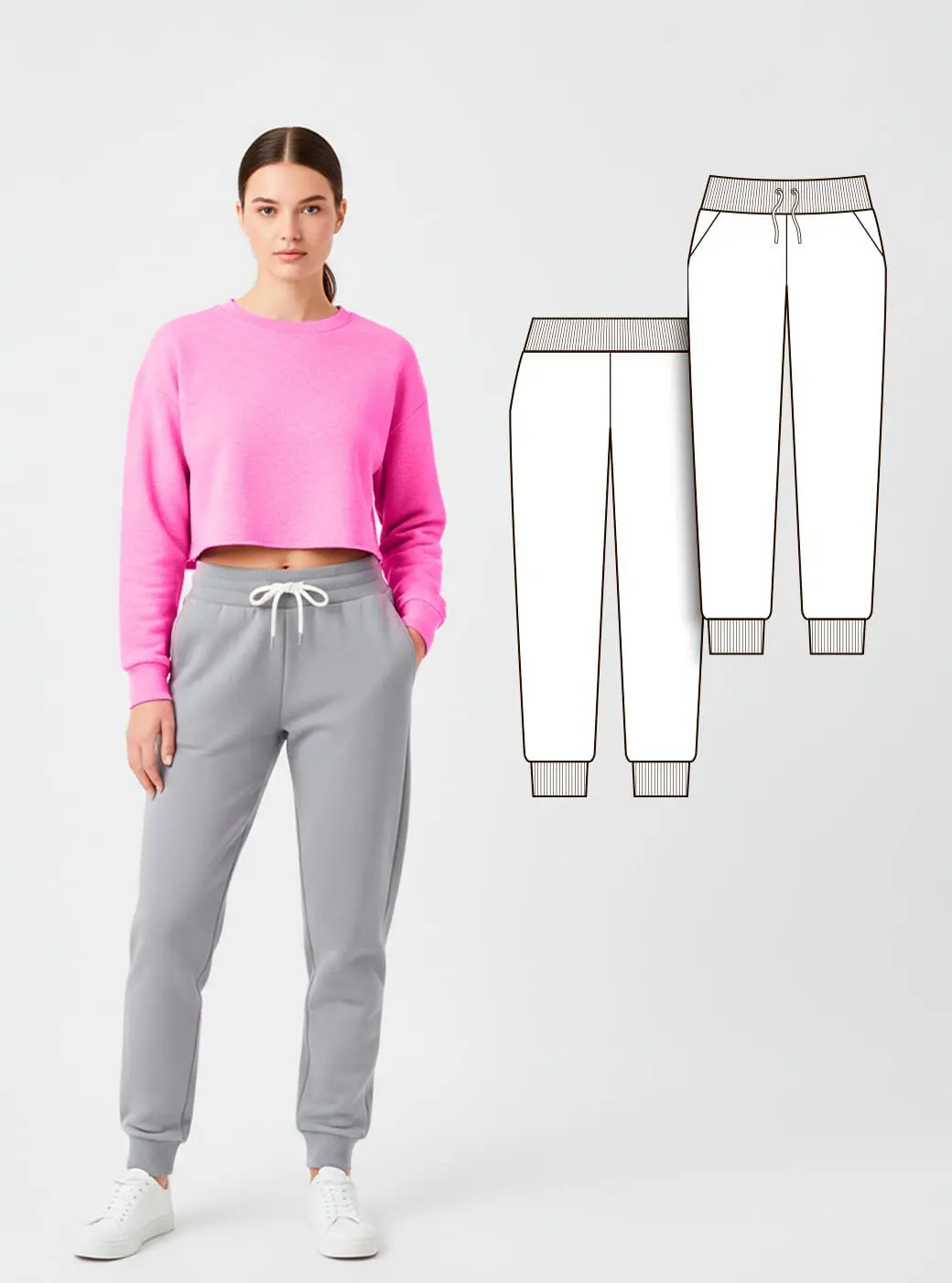 Corfu — Women's Trousers PDF Sewing Pattern + Video Tutorial | Sizes XS–3XL | Fabrico