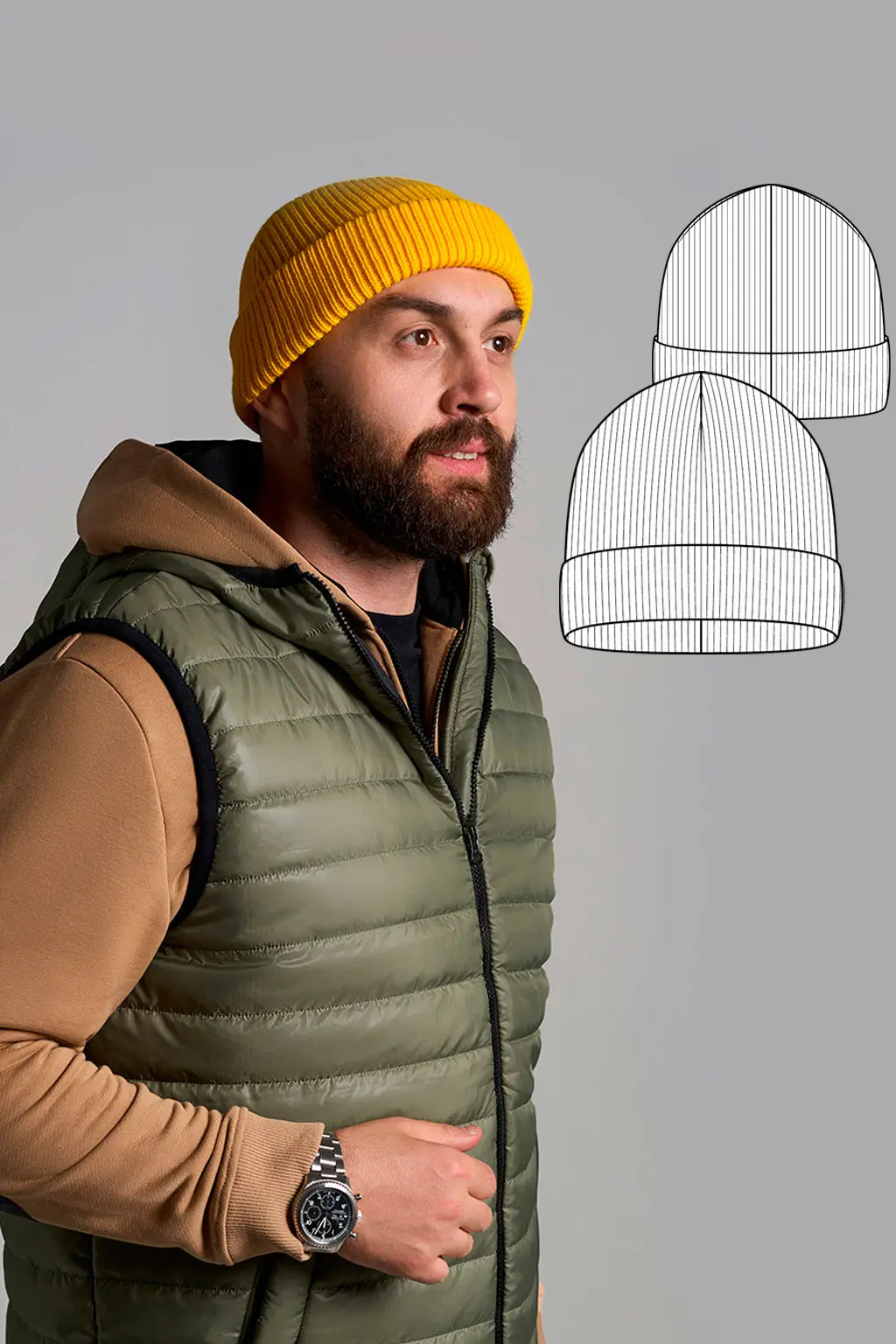 Laos men's hat sewing pattern + video tutorial