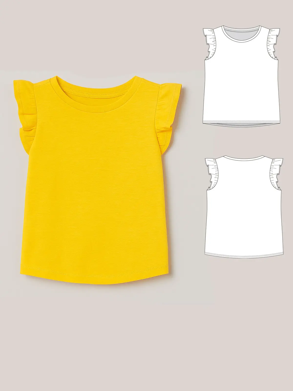 Siena girls' T-shirt sewing pattern