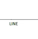 Solid line marked LINE