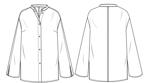 Caramel woman shirt sewing tutorial