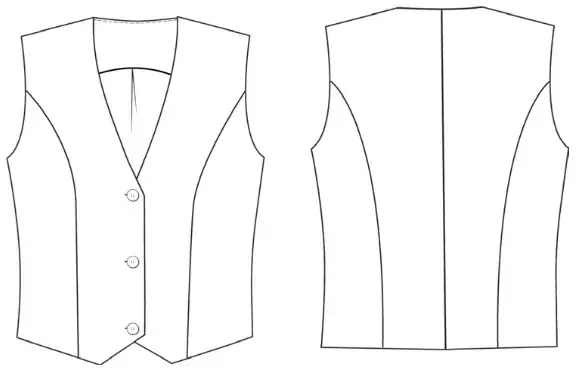 Andrea women's tuxedo vest sewing tutorial