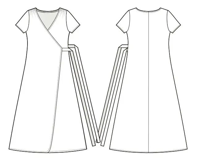 How to sew a women's wrap dress: Marbella dress step-by-step tutorial