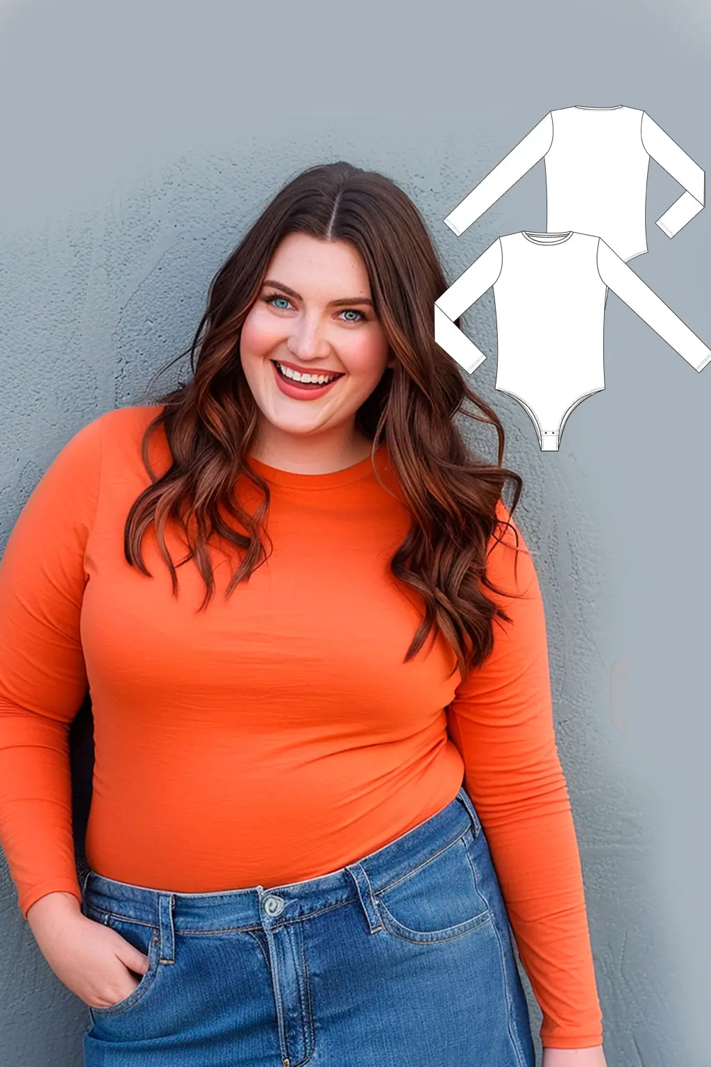 Jennifer women's +size bodysuit sewing pattern + video tutorial