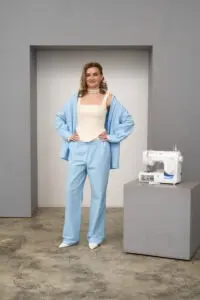 Chic women's trousers sewing pattern + video tutorial