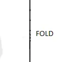 Place on fold line with FOLD label