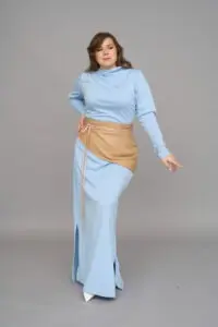 Elite women's basque belt sewing pattern + video tutorial
