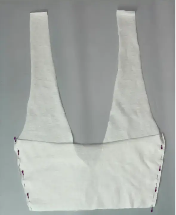 How to make a women's Santa Fe double-layered knit top: sewing instructions