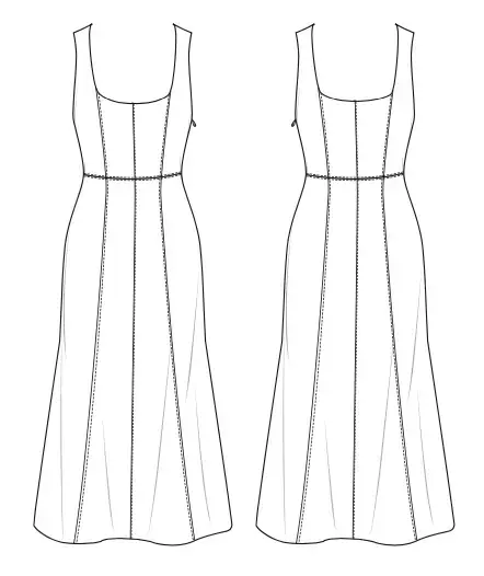 Margaret women's dress sewing tutorial