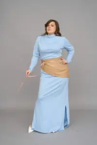 Elite women's basque belt sewing pattern + video tutorial