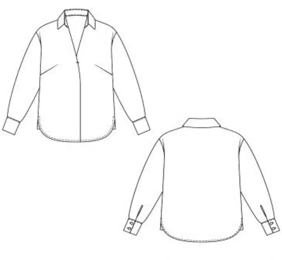 How to sew the Tallinn women's blouse: step-by-step sewing tutorial