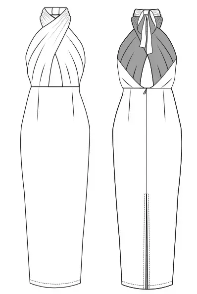 Barbara women's party dress sewing tutorial