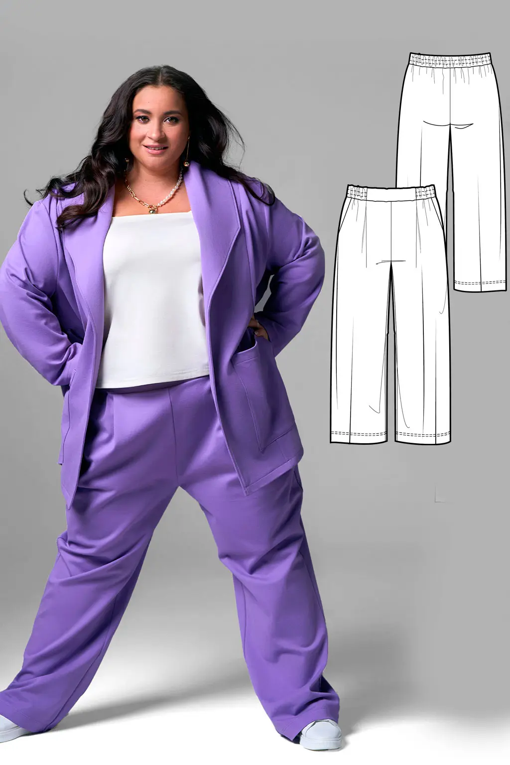Tokyo women's trousers sewing pattern + video tutorial