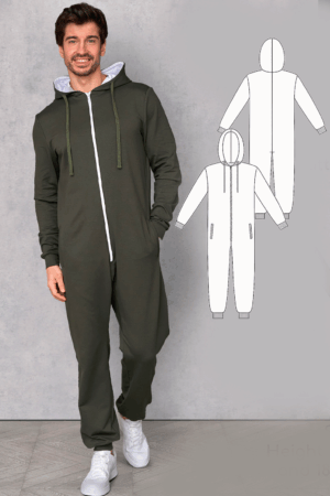 Boston men's jumpsuit sewing pattern + video tutorial