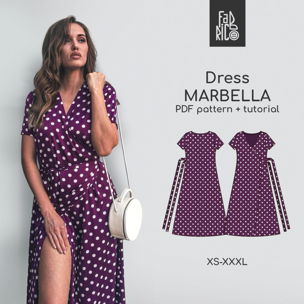 Marbella wrap dress sewing pattern