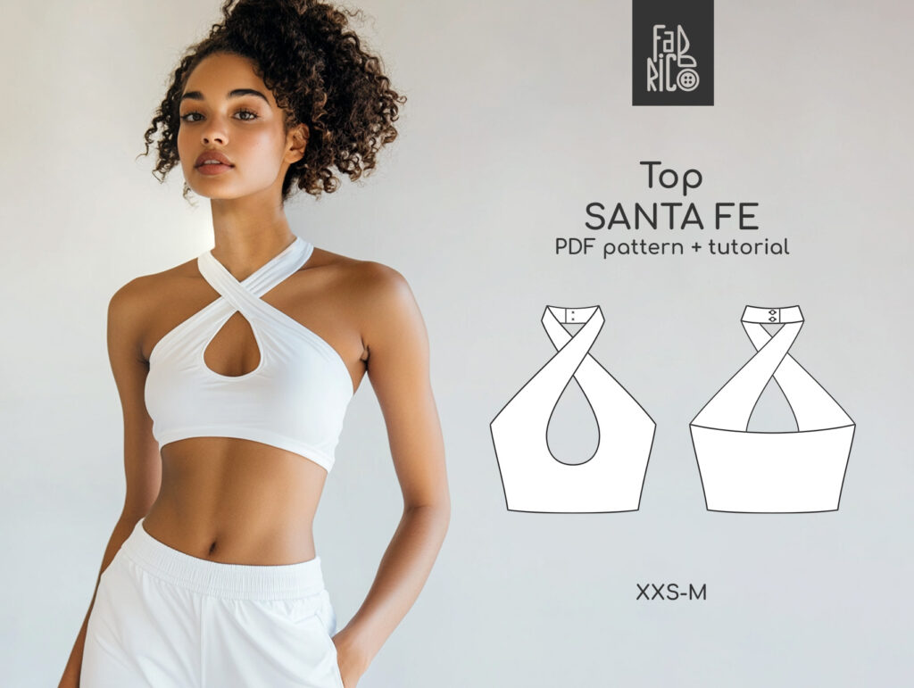Santa Fe — Women's Double-Layered Top PDF Sewing Pattern | Sizes XXS–M ...