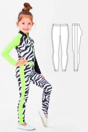 Milan girl's leggings pants sewing pattern