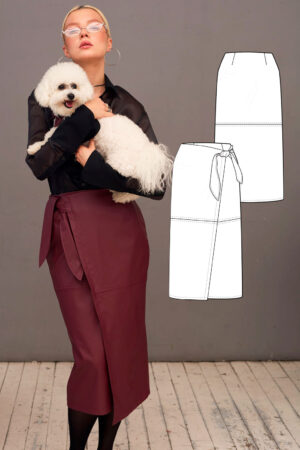 Ruby women's skirt sewing pattern + video tutorial