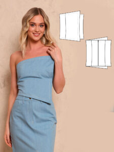 Flora women's bodice sewing pattern + video tutorial