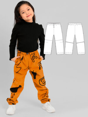 Vaille children's trousers sewing pattern + video tutorial