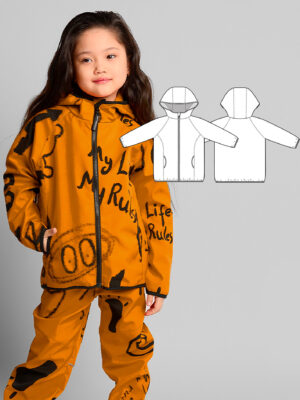 Copenhagen children's jacket sewing pattern + video tutorial
