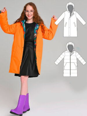 Greenland girls double-sided jacket pattern + video tutorial