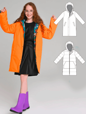 Greenland girls double-sided jacket pattern + video tutorial