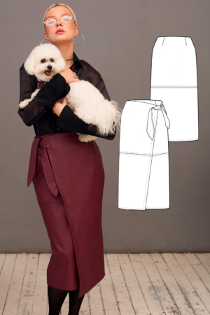 Ruby women's skirt sewing pattern + video tutorial