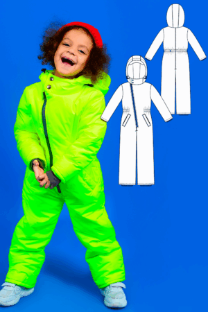Bergen kids overalls sewing pattern + video tutorial