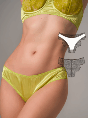 Nastya women's panties sewing pattern + video tutorial