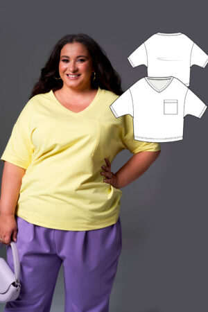 Jakarta women's top sewing pattern + video tutorial