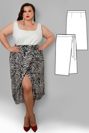 Olivia women's skirt sewing pattern + video tutorial