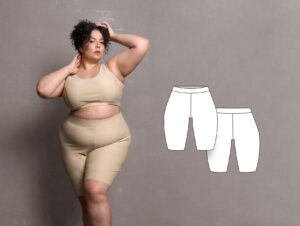 Astra women's shapewear shorts sewing pattern + video tutorial