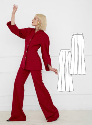 Vanessa women's trousers sewing pattern + video tutorial