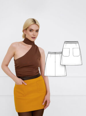 Celine women's skirt sewing pattern + video tutorial